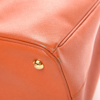 Prada Saffiano Medium Galleria Double Zip Tote Papaya 11 of 20