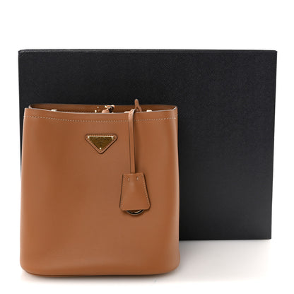 Prada Soft Calfskin Medium Panier Bucket Bag Caramel 10 of 10