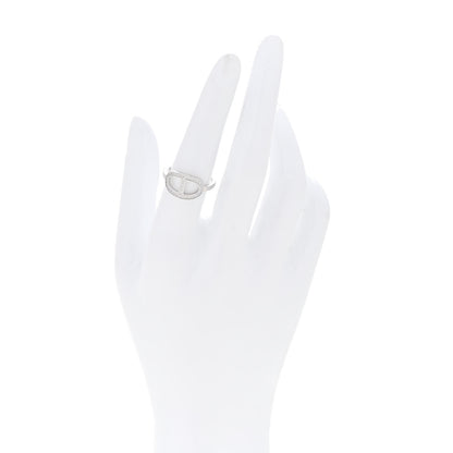 Hermes 18K White Gold Diamond MM Chaine d'Ancre Contour Ring 54 6.75 2 of 6