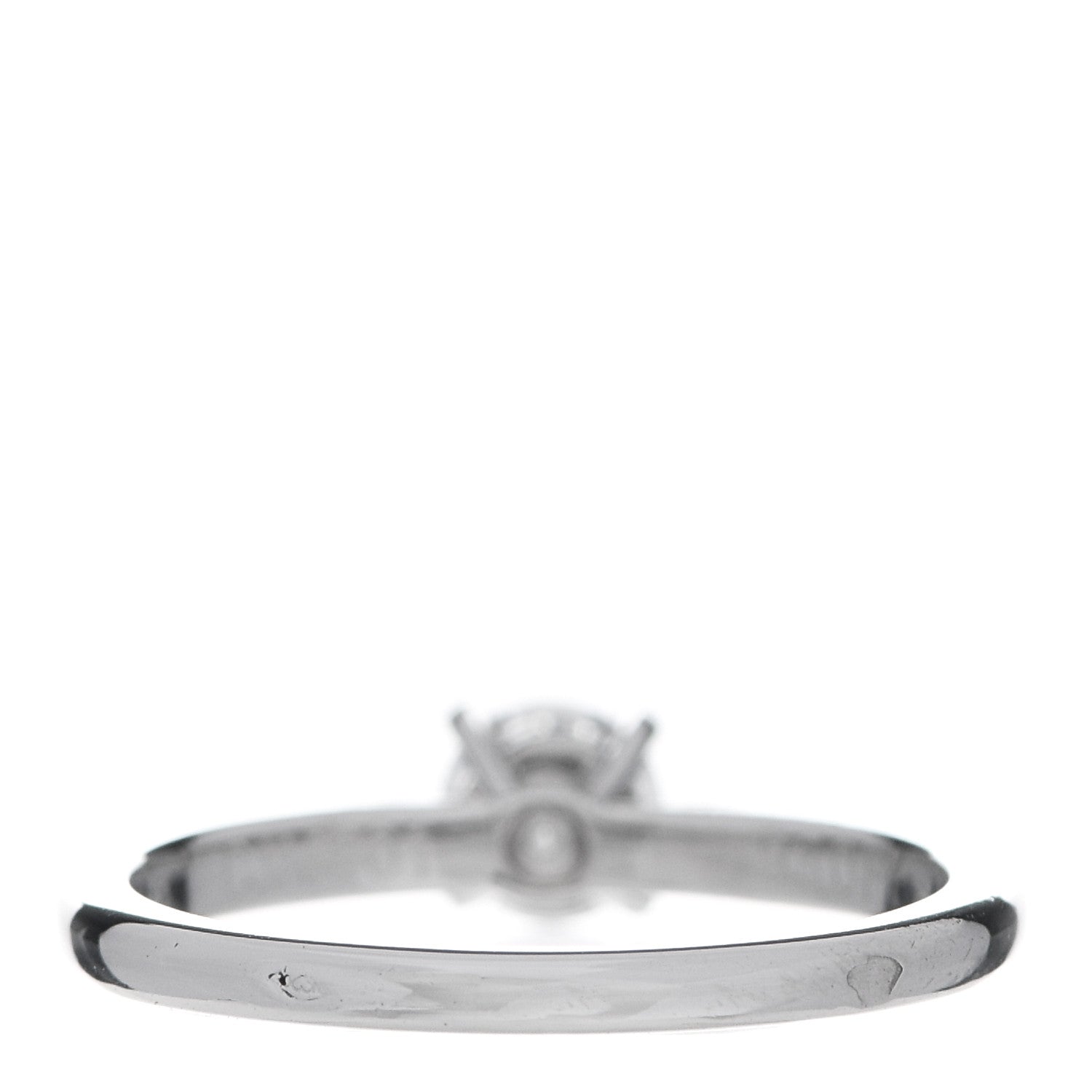 Cartier Platinum Diamond .28ct Solitaire Engagement Ring 46 3.75 4 of 8
