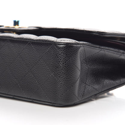Chanel Caviar Quilted Medium Double Flap Black 10 of 10