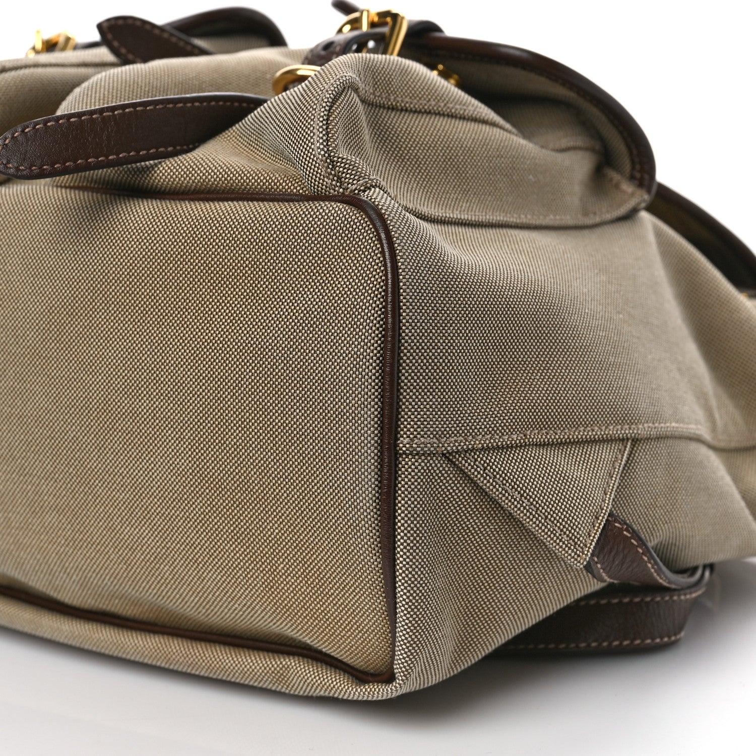 Prada Jacquard Logo Rucksack Backpack Corda Bruciato 8 of 8