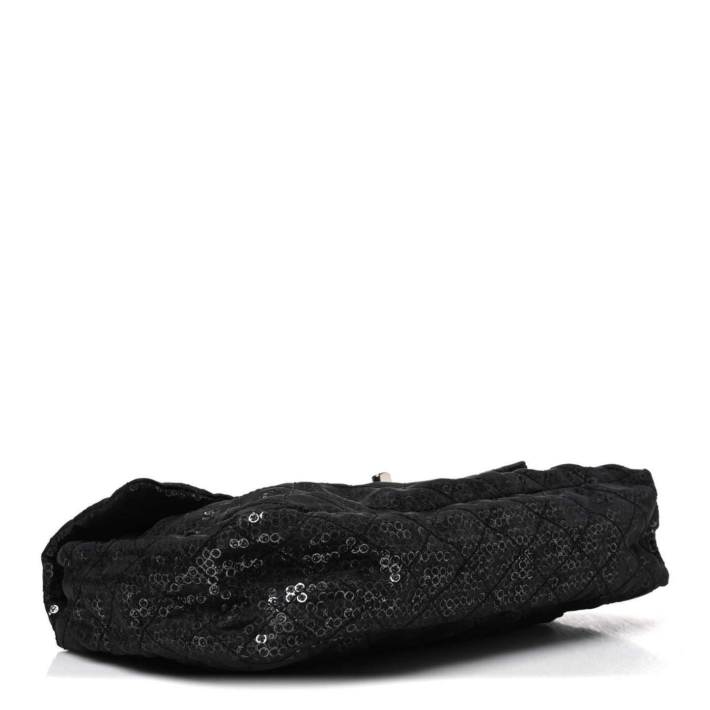 Hidden Sequin Maxi Flap Black