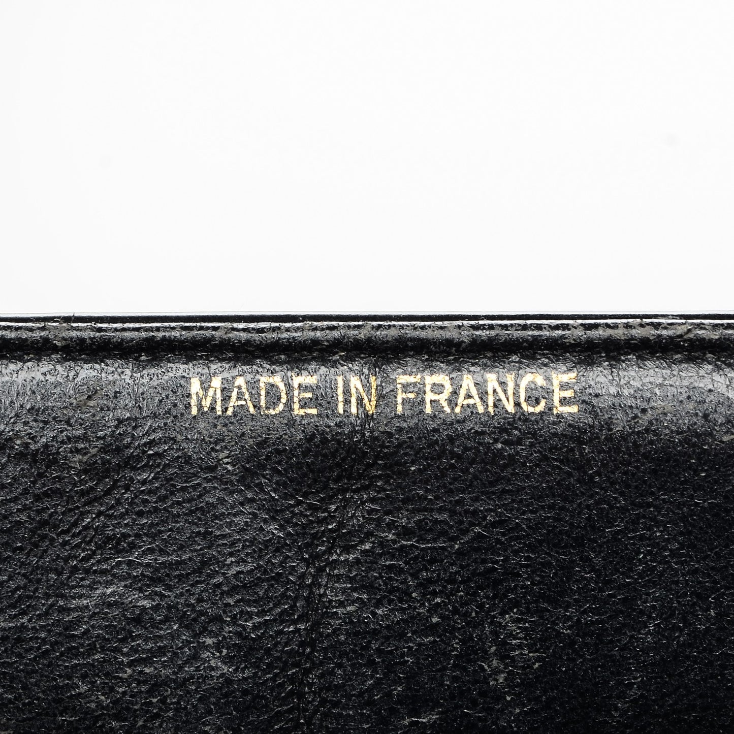 Patent Quilted Small Single Flap Black