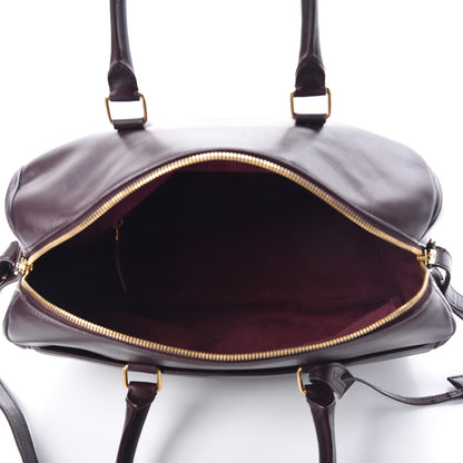 Saint Laurent Calfskin Classic Duffle 6 Bordeaux 6 of 25