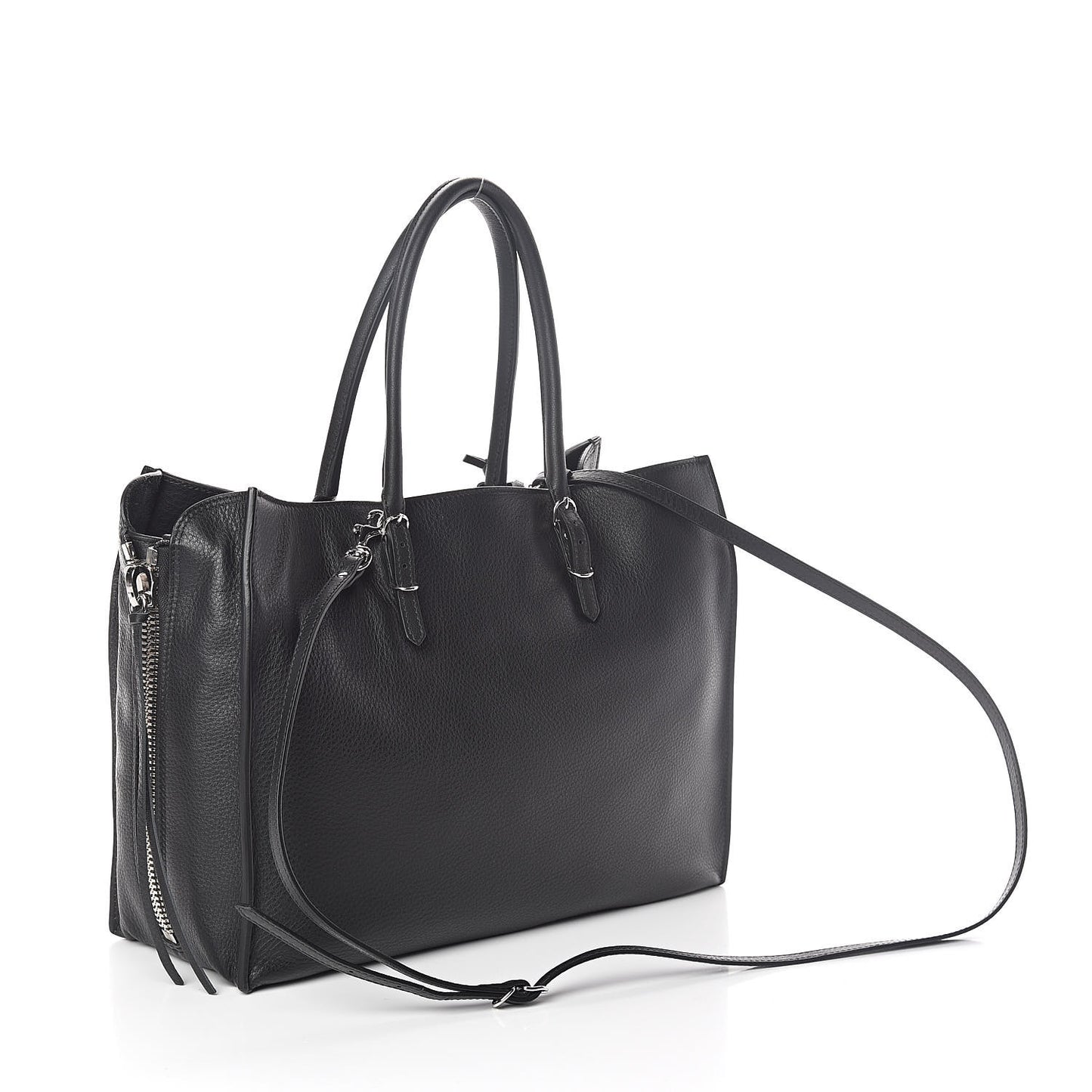Veau Papier B4 Zip Around Tote Black