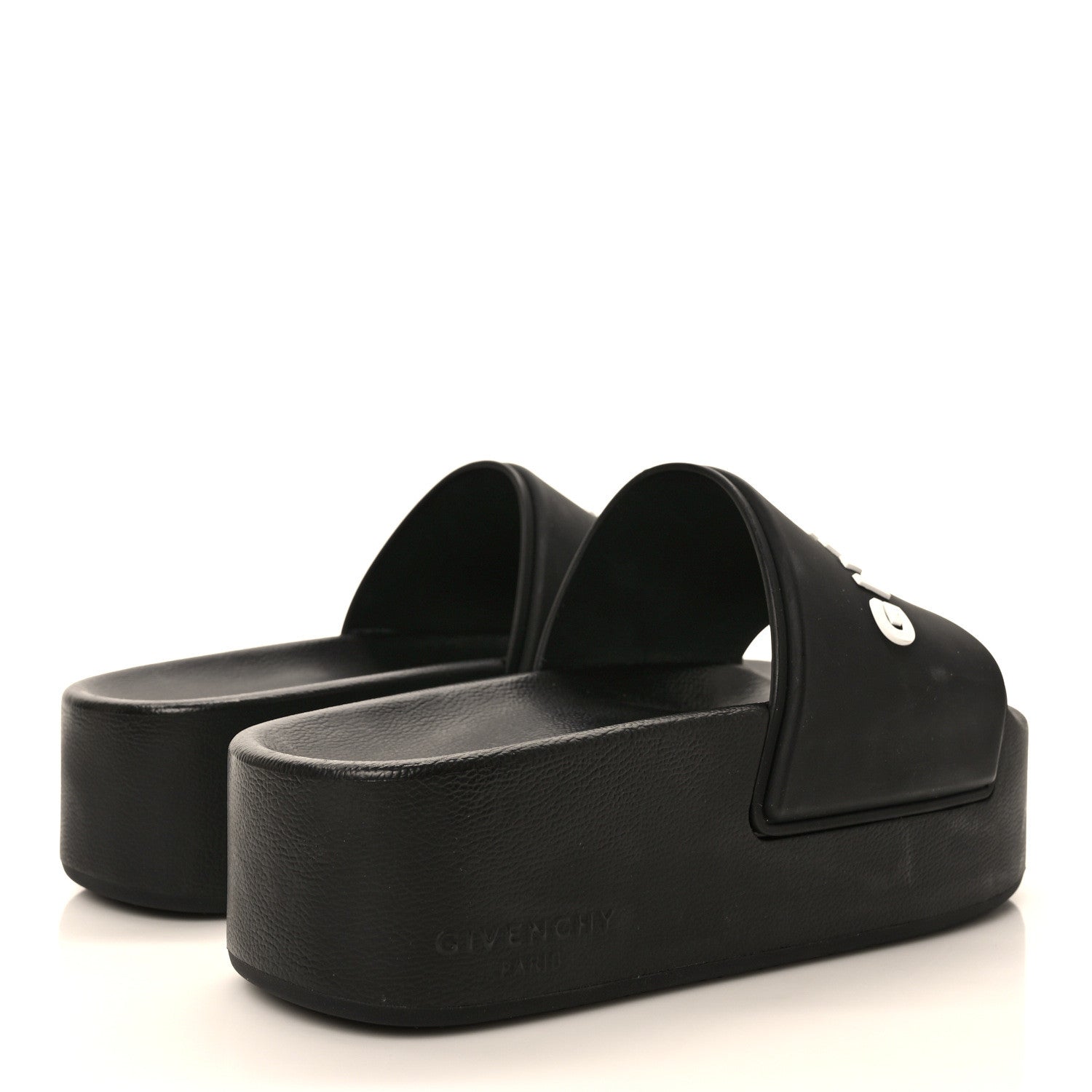 Givenchy Rubber Logo 101 Dalmatians Platform Slides 38 Black 4 of 6