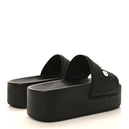 Givenchy Rubber Logo 101 Dalmatians Platform Slides 38 Black 4 of 6