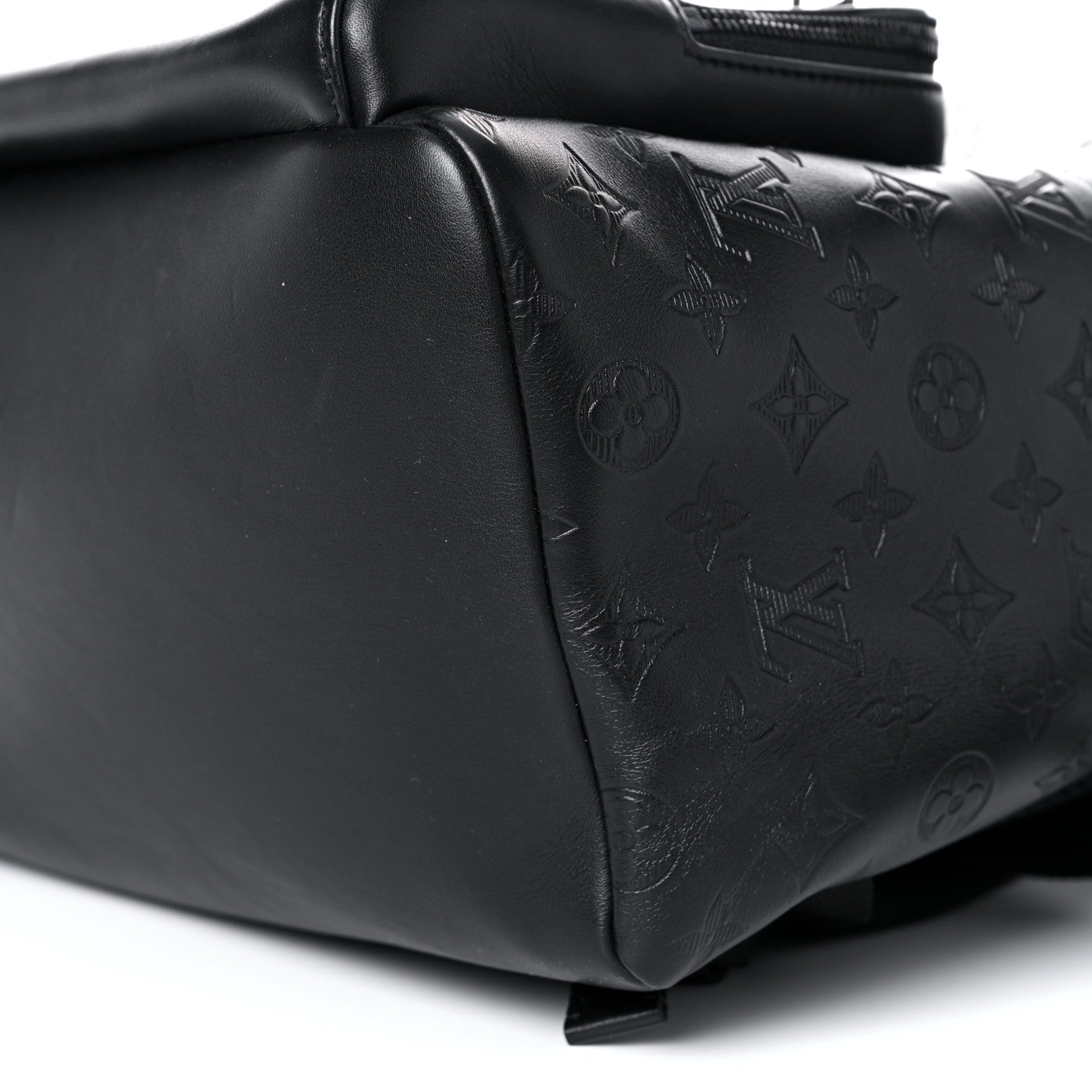 Louis Vuitton Calfskin Monogram Shadow Racer Backpack Black 8 of 13