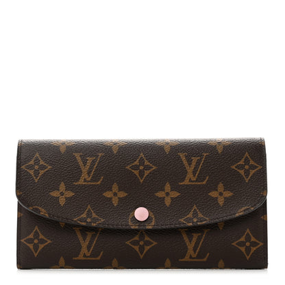 Louis Vuitton Monogram Emilie Wallet Rose Ballerine 1 of 6