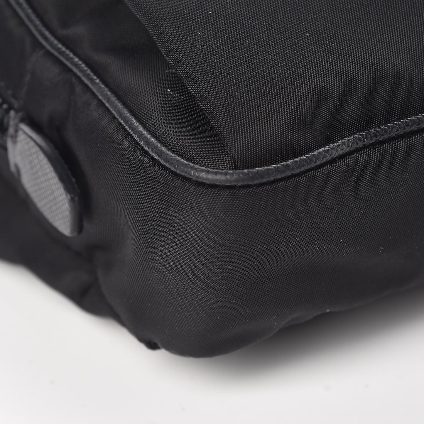 Tessuto Nylon Saffiano Belt Bag Black