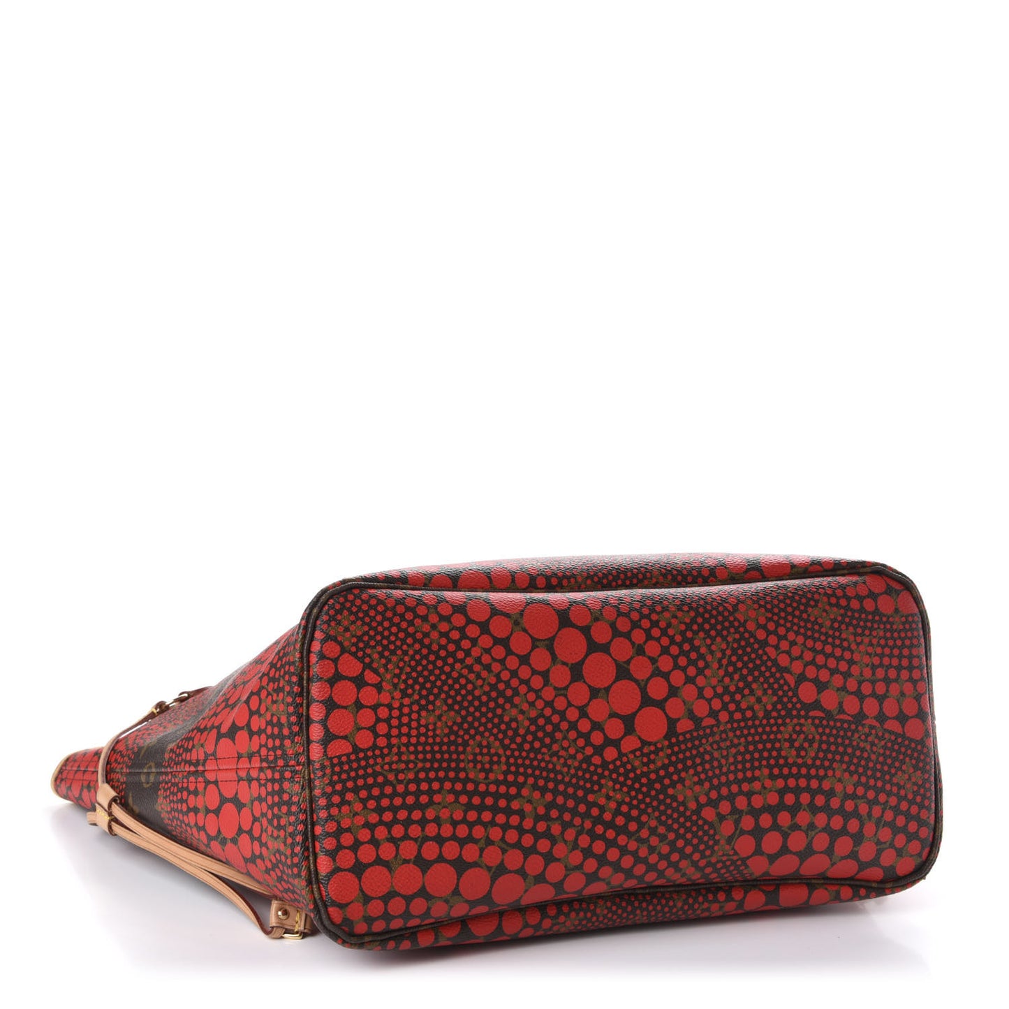 Monogram Kusama Waves Neverfull MM Red