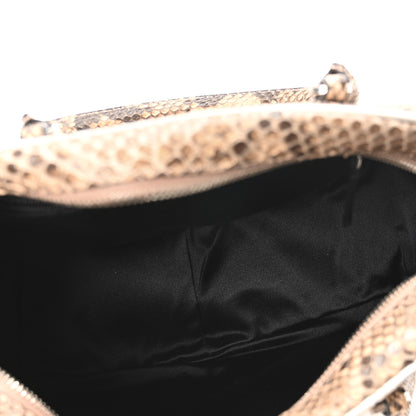 Prada Snakeskin Bowler Beige 5 of 10