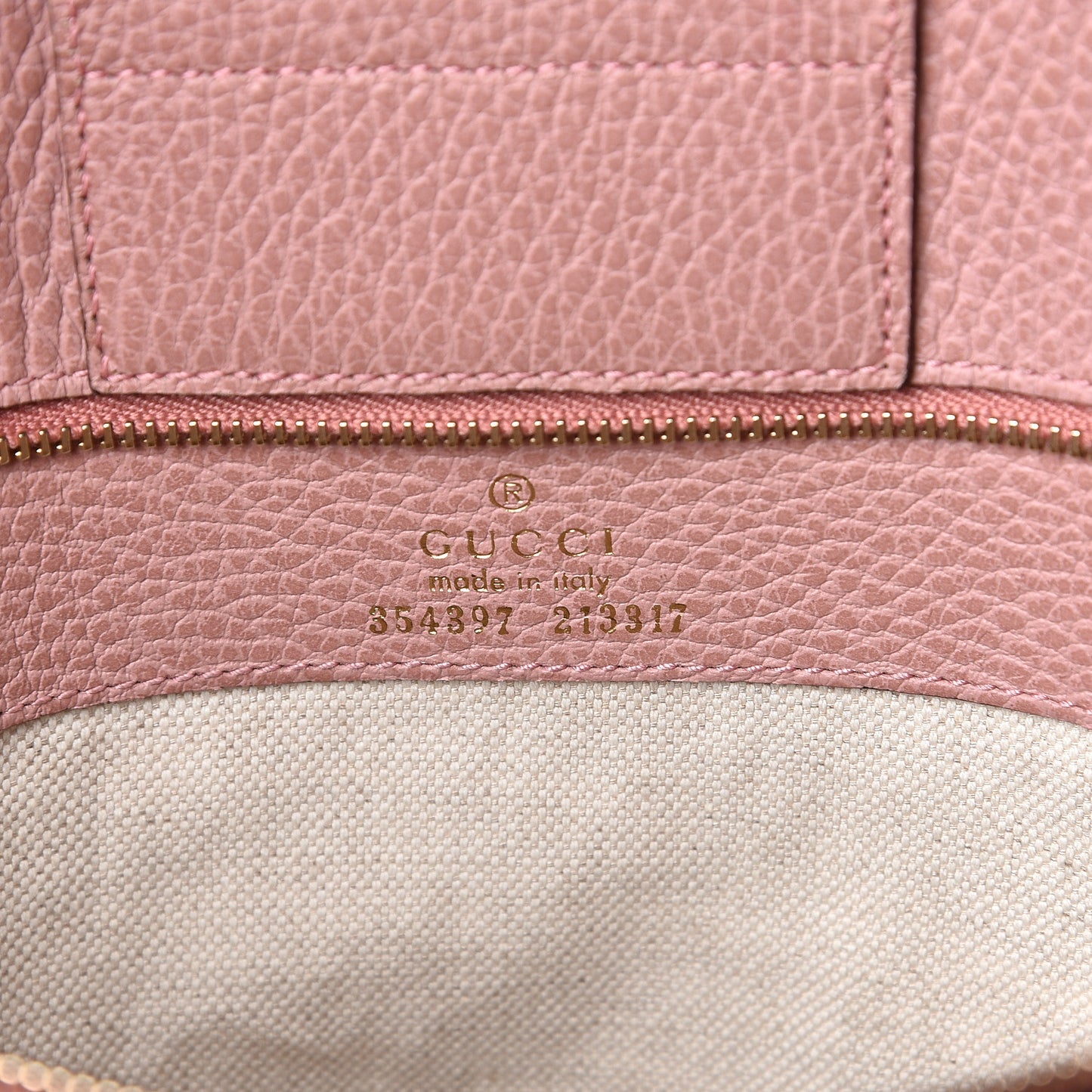 Dollar Calfskin Medium Swing Tote Grey Field Soft Pink