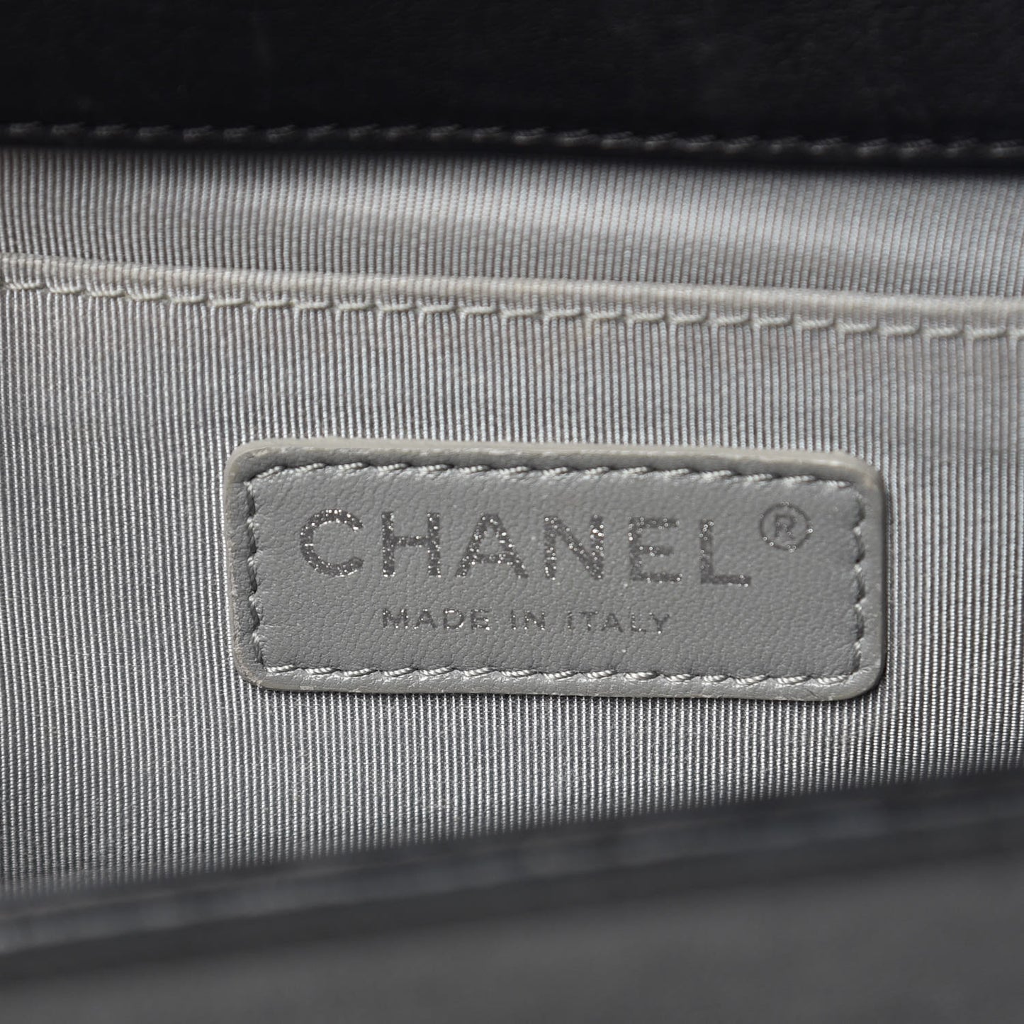 Calfskin Double Stitch Medium Boy Flap Black