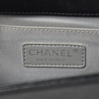 Chanel Calfskin Double Stitch Medium Boy Flap Black 6 of 16