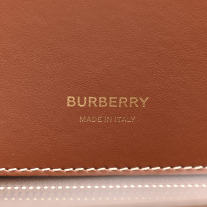 Burberry Calfskin Vintage Check Two Handle Title Bag  Archive Beige 7 of 12
