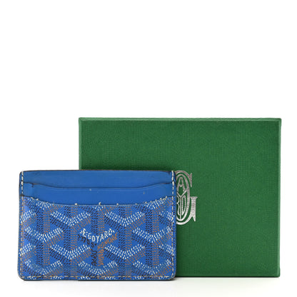 Goyard Goyardine Saint Sulpice Card Holder Sky Blue 12 of 12