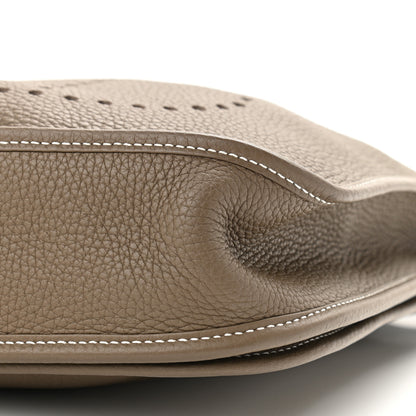 Hermes Taurillon Clemence Evelyne III PM Etoupe 10 of 10