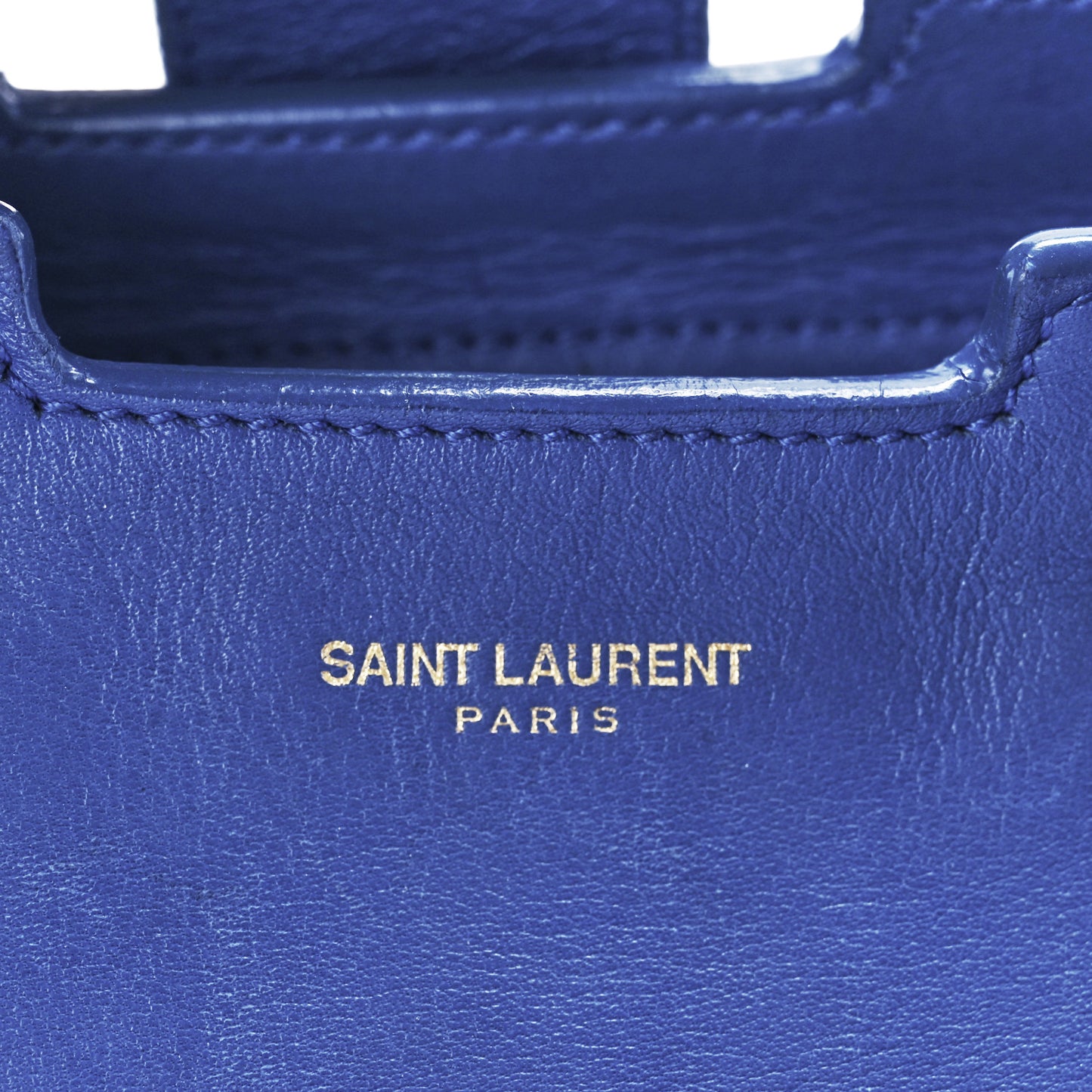 Calfskin Small Classic Y Cabas Royal Blue