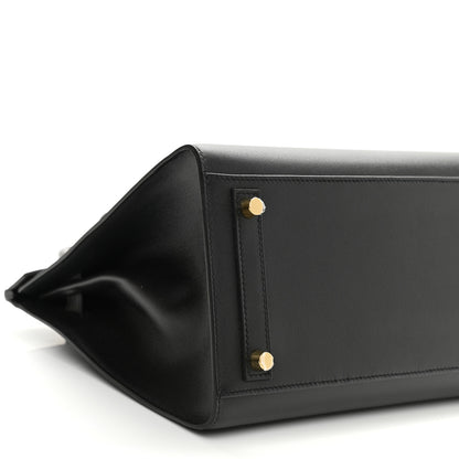 Hermes Madame Calfskin Birkin Sellier 30 Black 10 of 12
