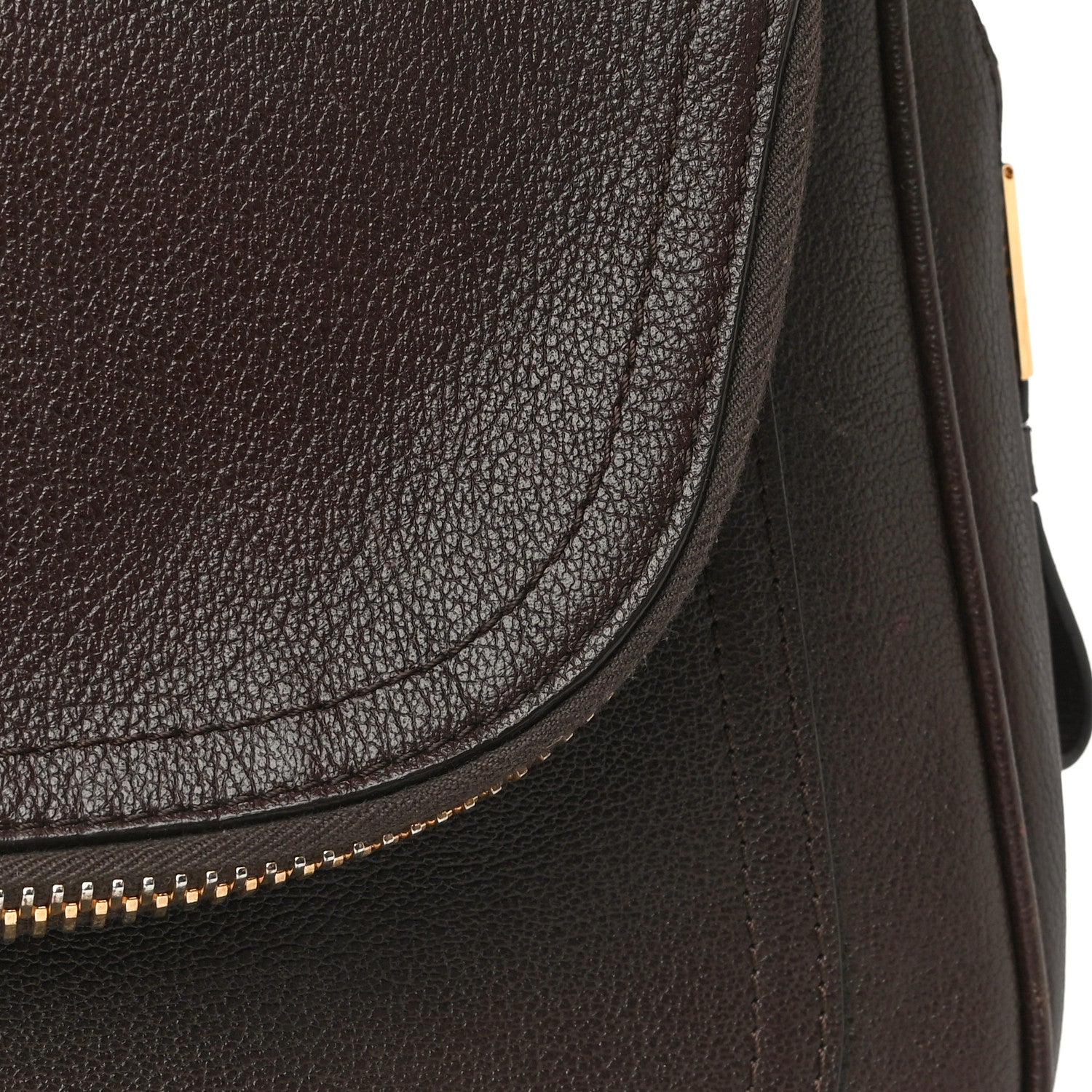 Tom Ford Pebbled Calfskin Large Jennifer Dark Brown 30 of 30