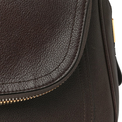 Tom Ford Pebbled Calfskin Large Jennifer Dark Brown 30 of 30