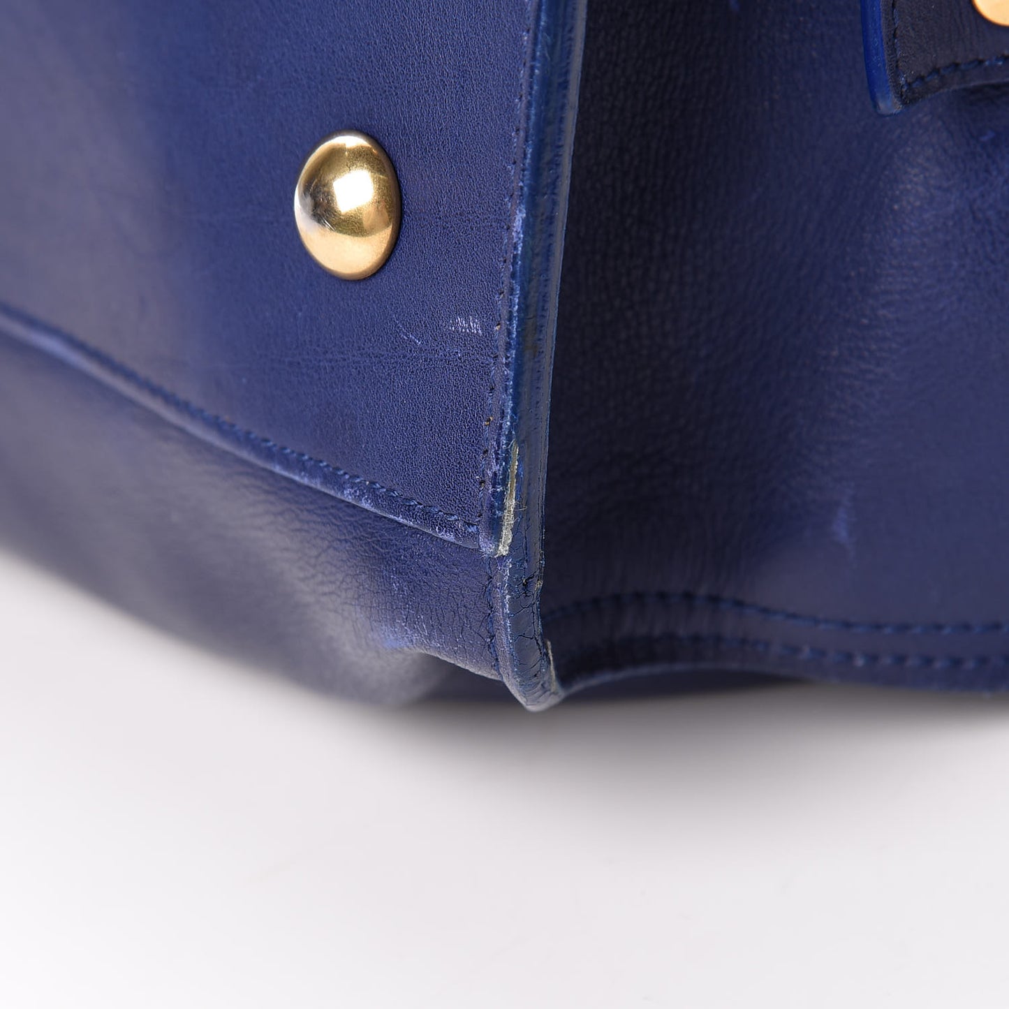 Calfskin Small Classic Y Cabas Royal Blue