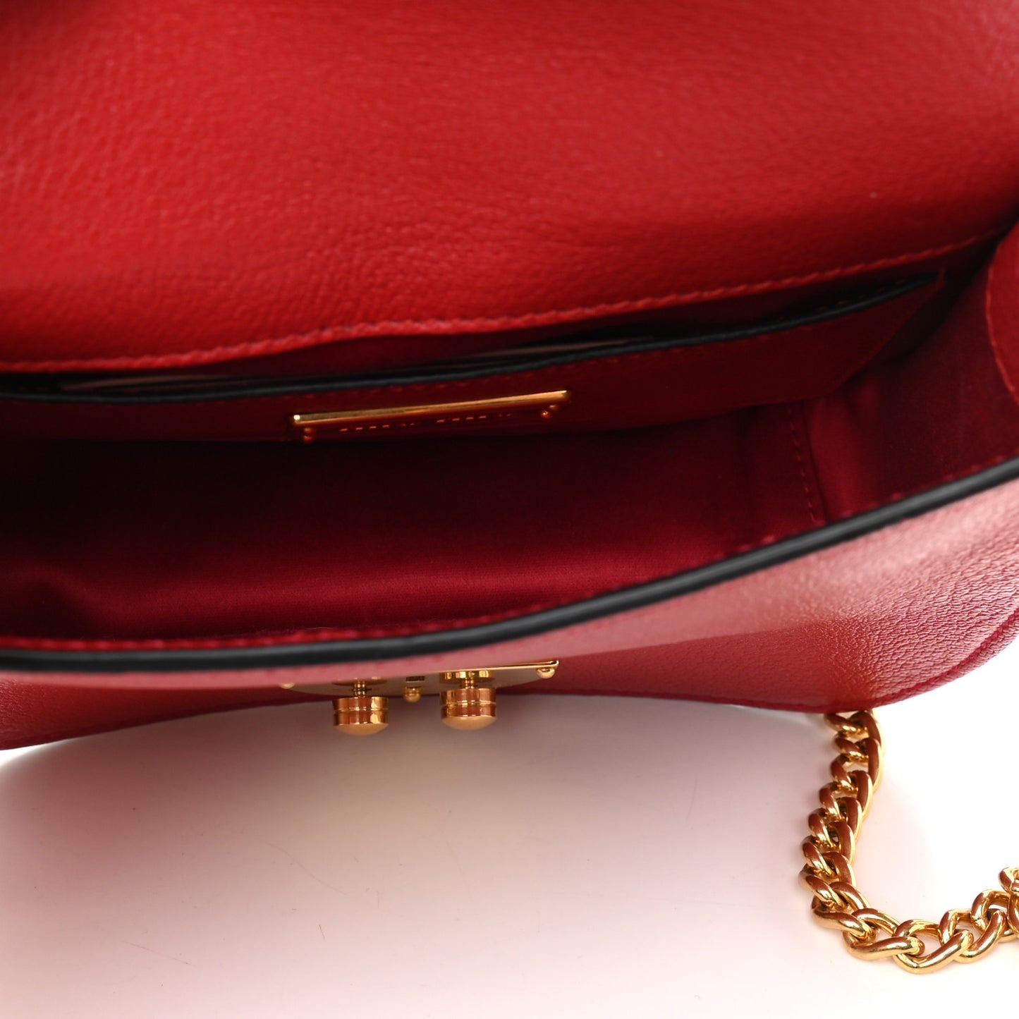 Goatskin Madras Shoulder Bag Fuoco