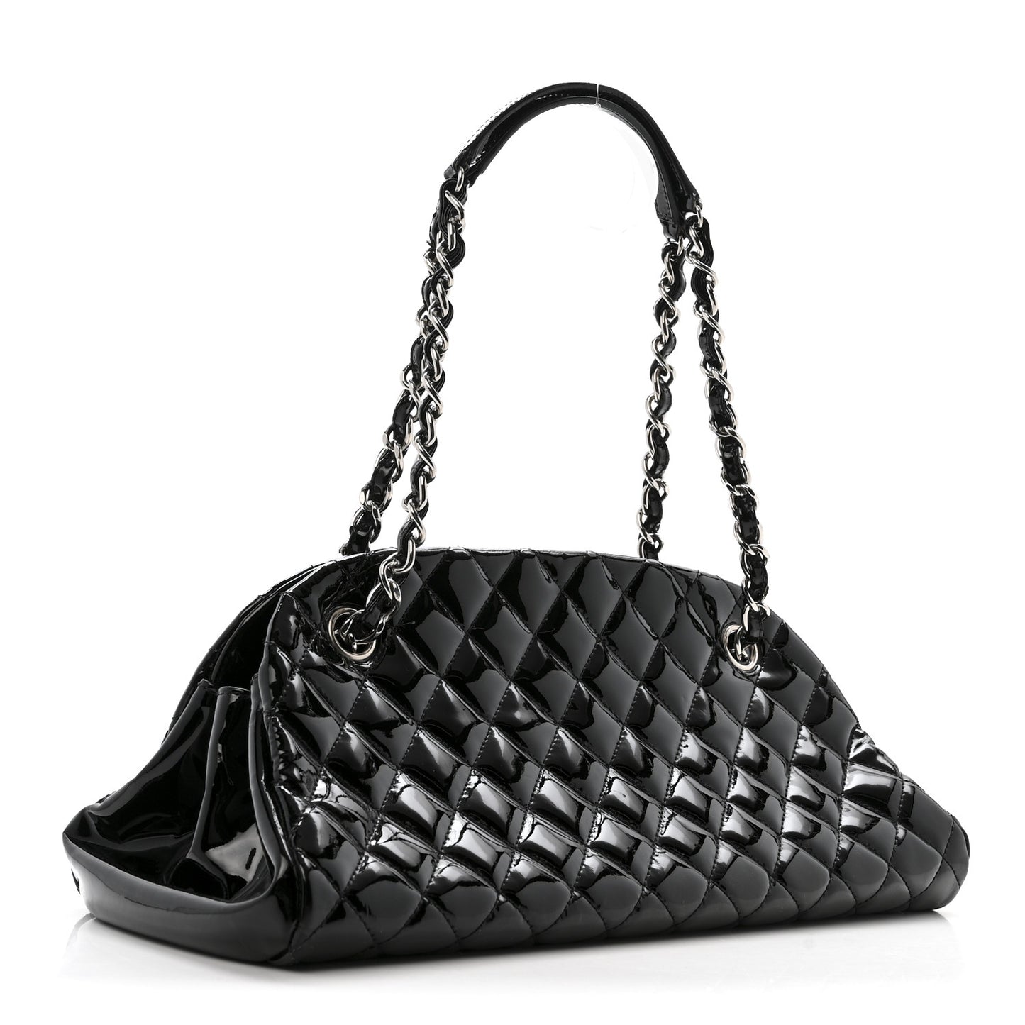 Patent Quilted Medium Just Mademoiselle Black