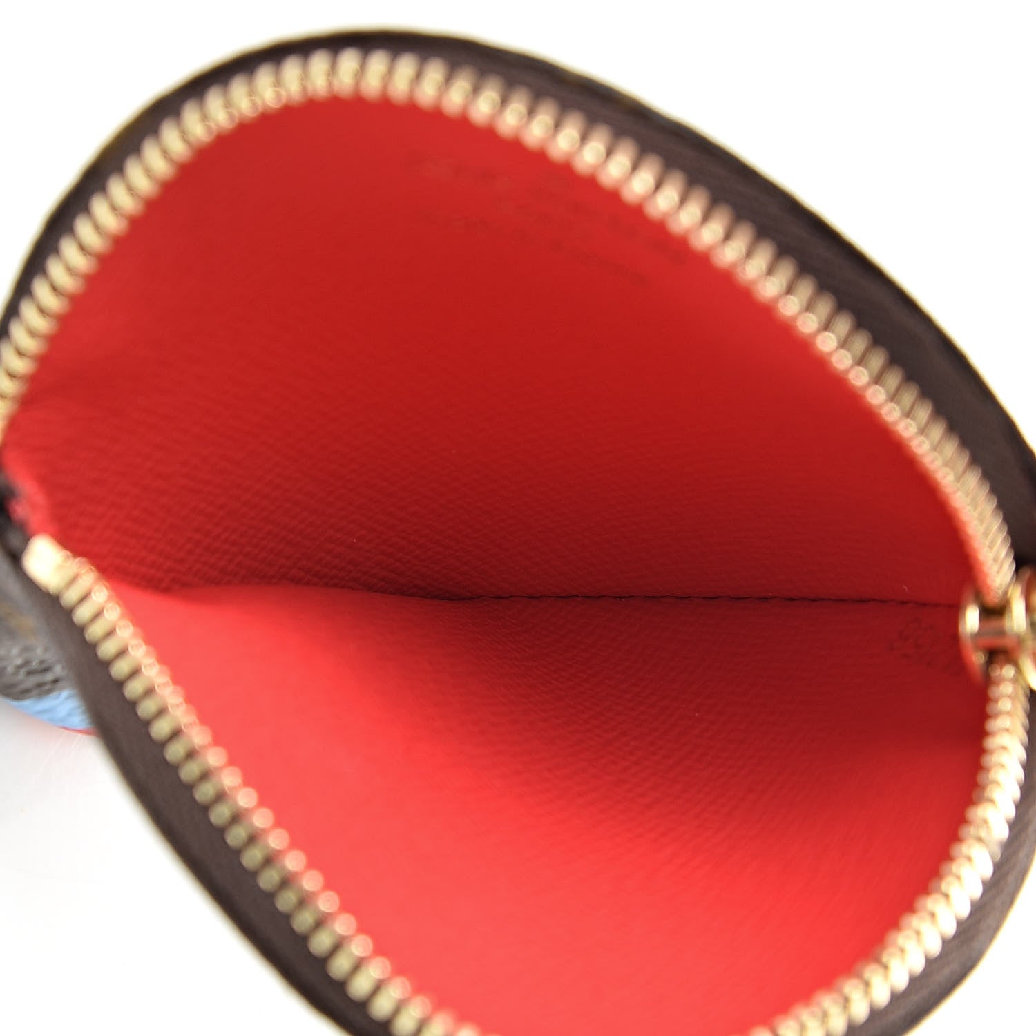 Louis Vuitton Monogram 2016 Christmas Animation Round Coin Purse Rouge 5 of 8