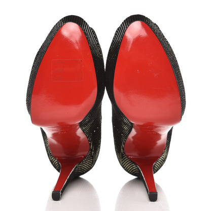 Christian Louboutin Suede Square Banana 140 Pumps 39.5 Platine 5 of 10