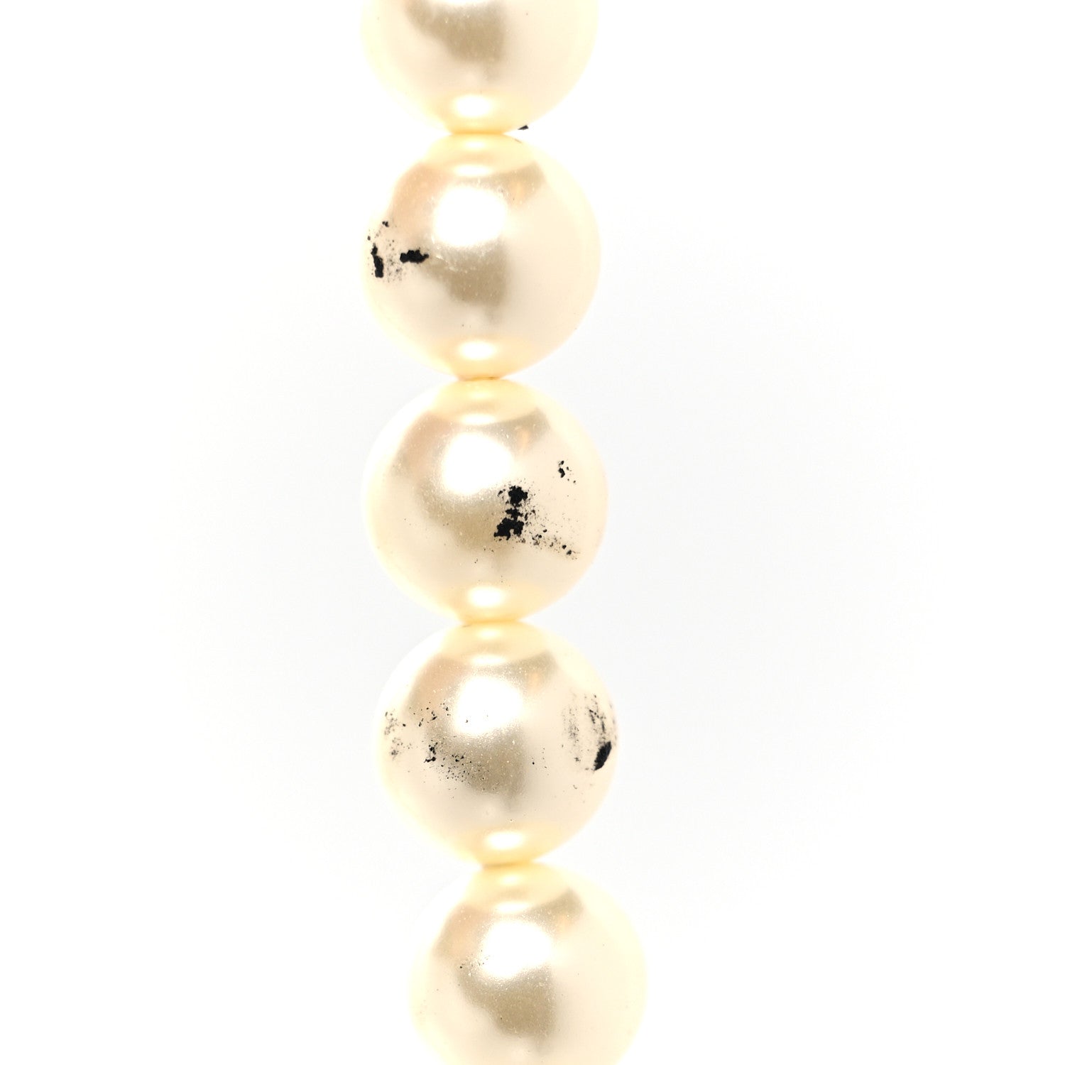 Chanel Pearl Crystal CC Multi Strand Necklace Silver 9 of 11