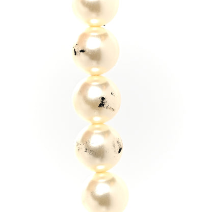 Chanel Pearl Crystal CC Multi Strand Necklace Silver 9 of 11