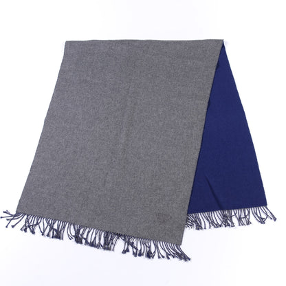 Hermes Cashmere Fringe Double Face Stole Scarf 1 of 3