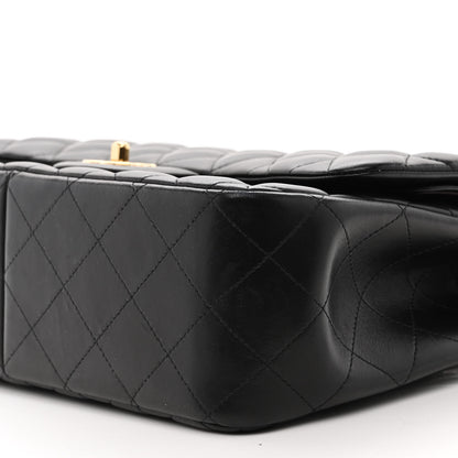 Chanel Lambskin Quilted Jumbo Double Flap Black 9 of 11