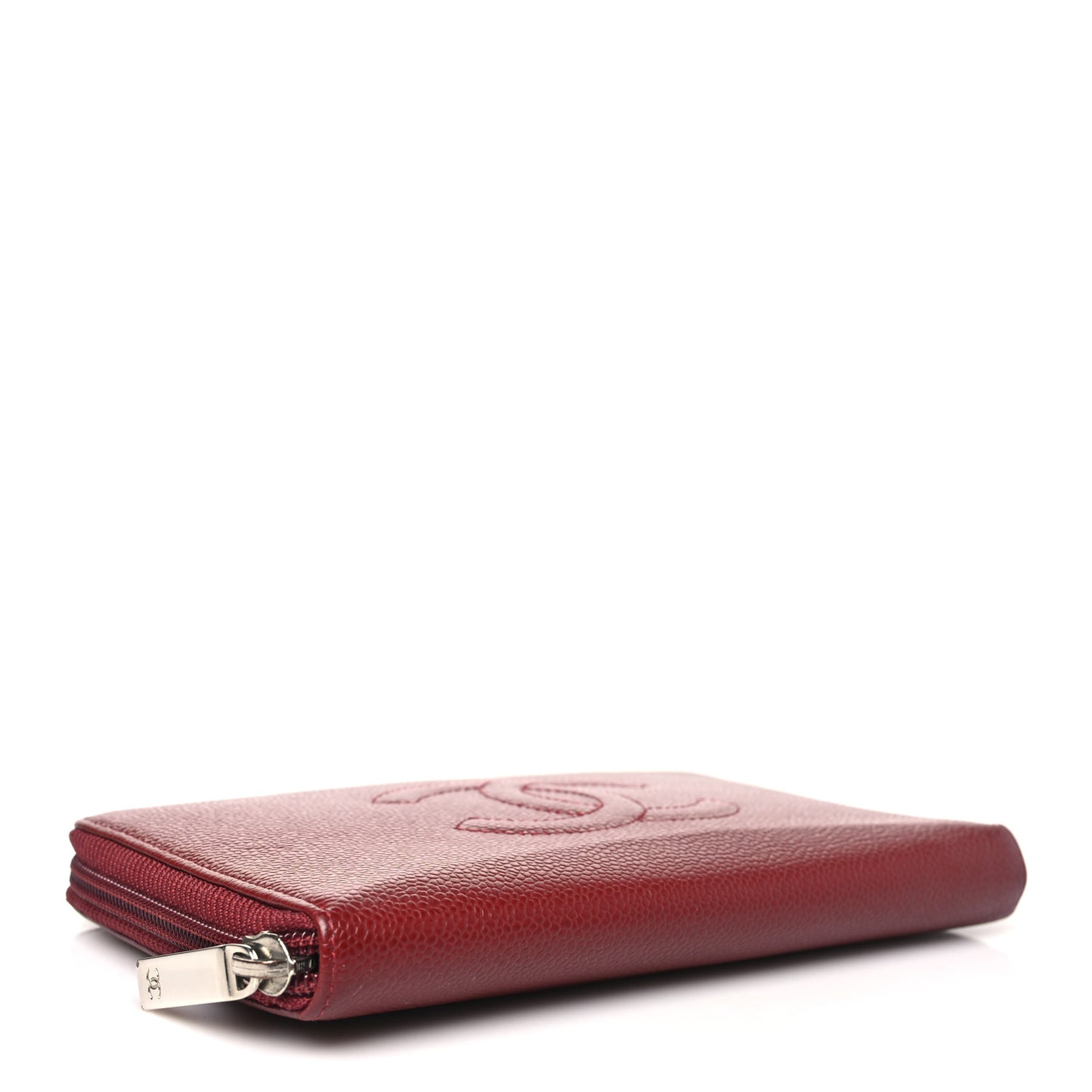 Caviar Timeless CC Yen Wallet Burgundy