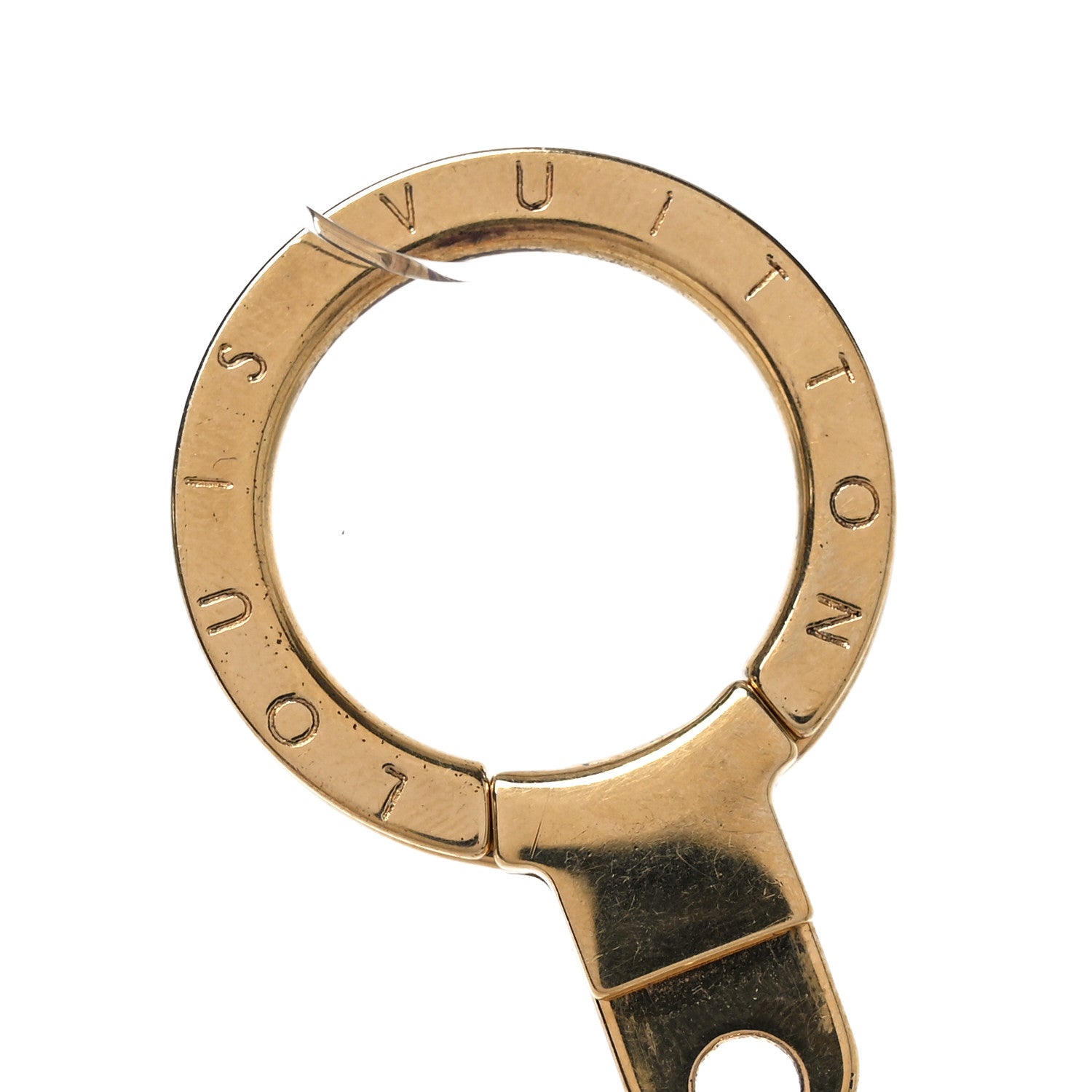 Louis Vuitton Enamel Iconic Speedy Bag Charm Chain Gold 3 of 4