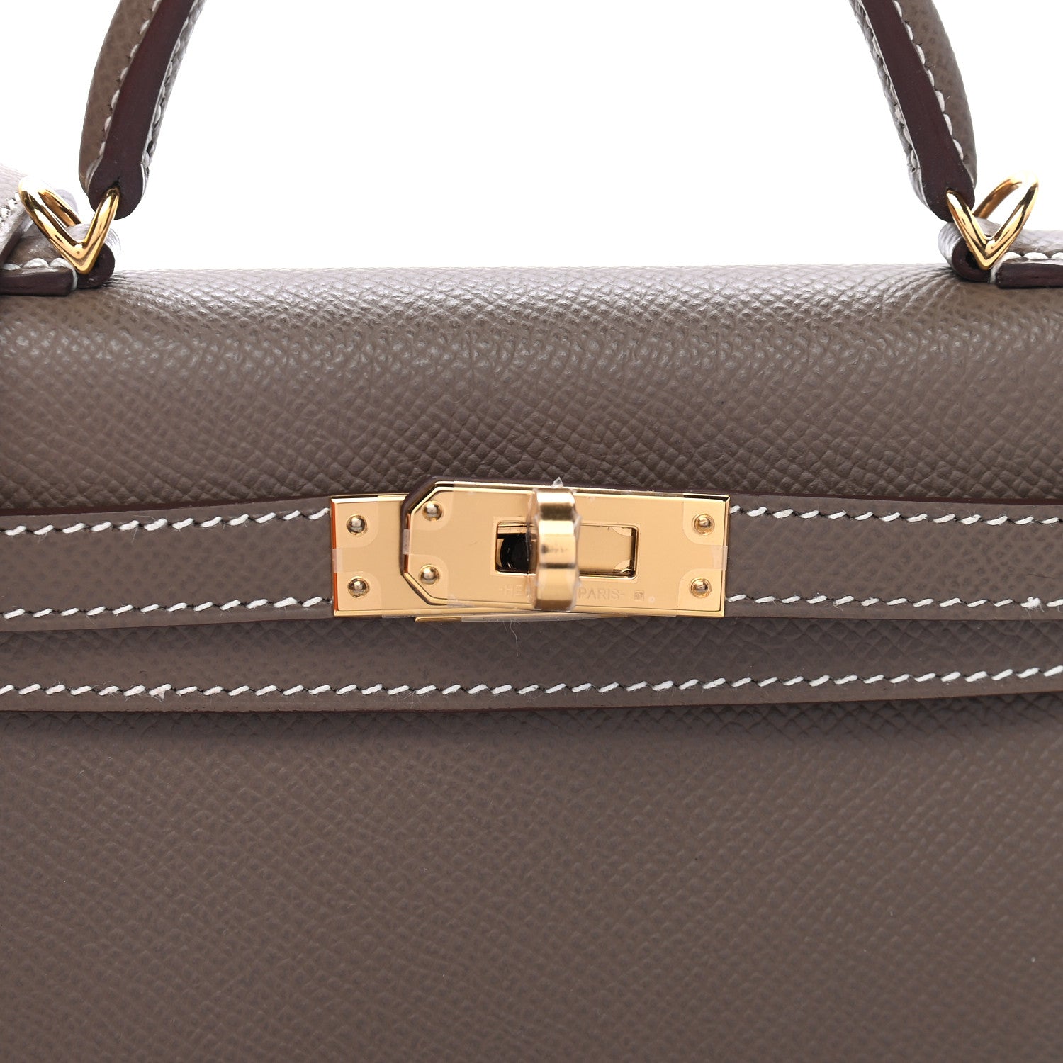 Hermes Epsom Mini Kelly Sellier 20 Etoupe 7 of 9