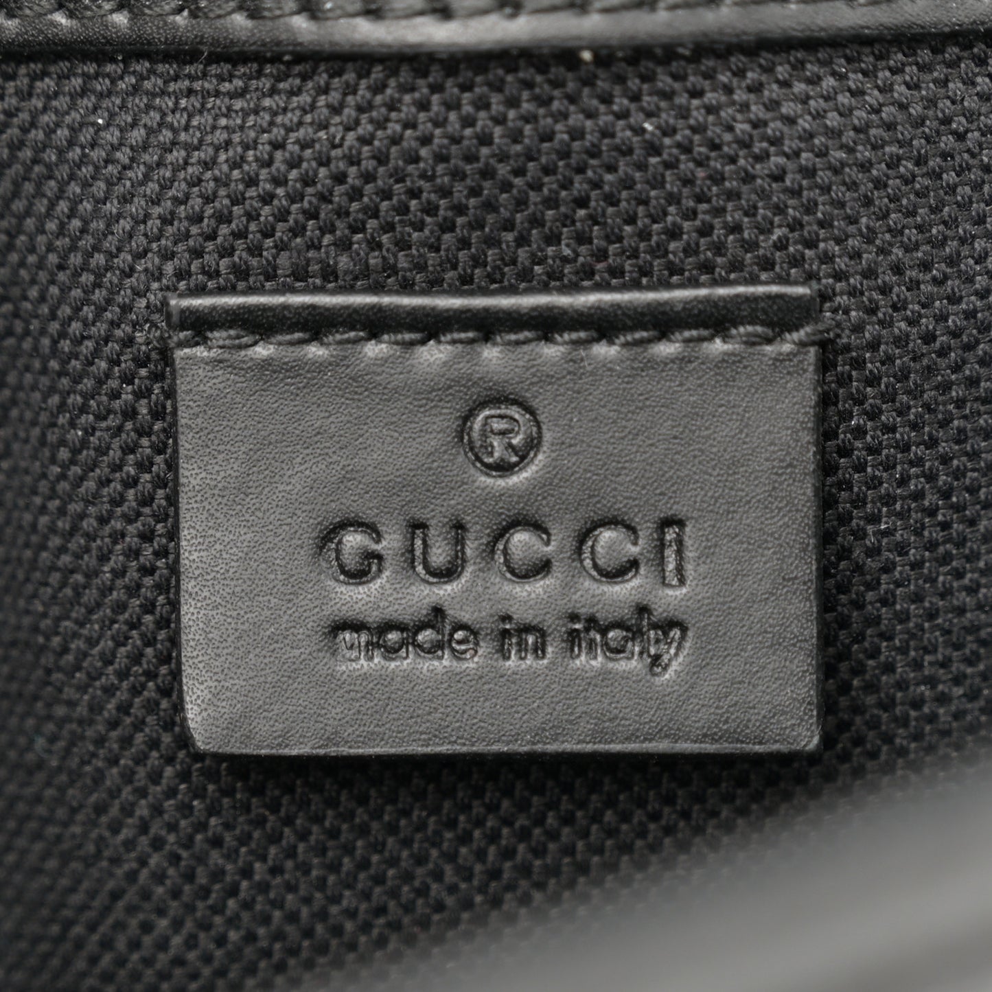 GG Supreme Monogram Web Slim Belt Bag Black Grey