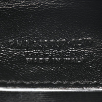 Saint Laurent Crinkled Calfskin Matelasse Monogram Baby Niki Chain Satchel Black 7 of 10