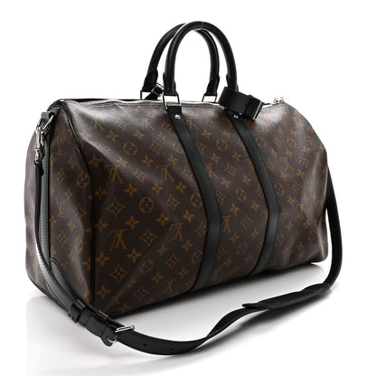 Louis Vuitton Monogram Macassar Keepall Bandouliere 45 2 of 9