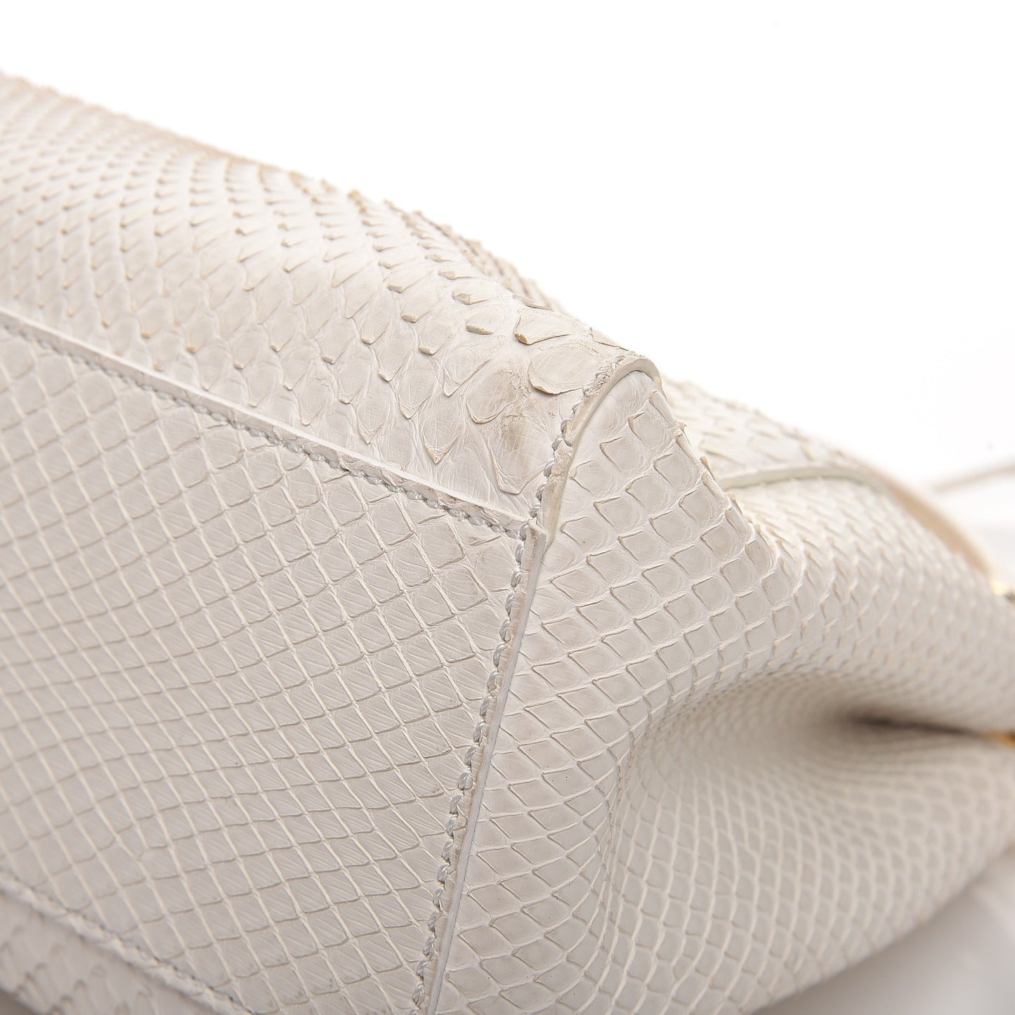Python Mini Peekaboo Iconic Satchel White