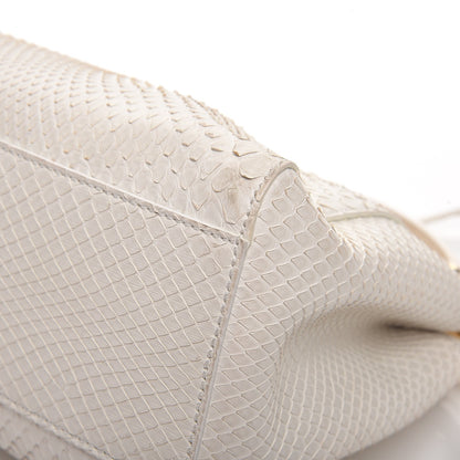 Fendi Python Mini Peekaboo Iconic Satchel White 12 of 14