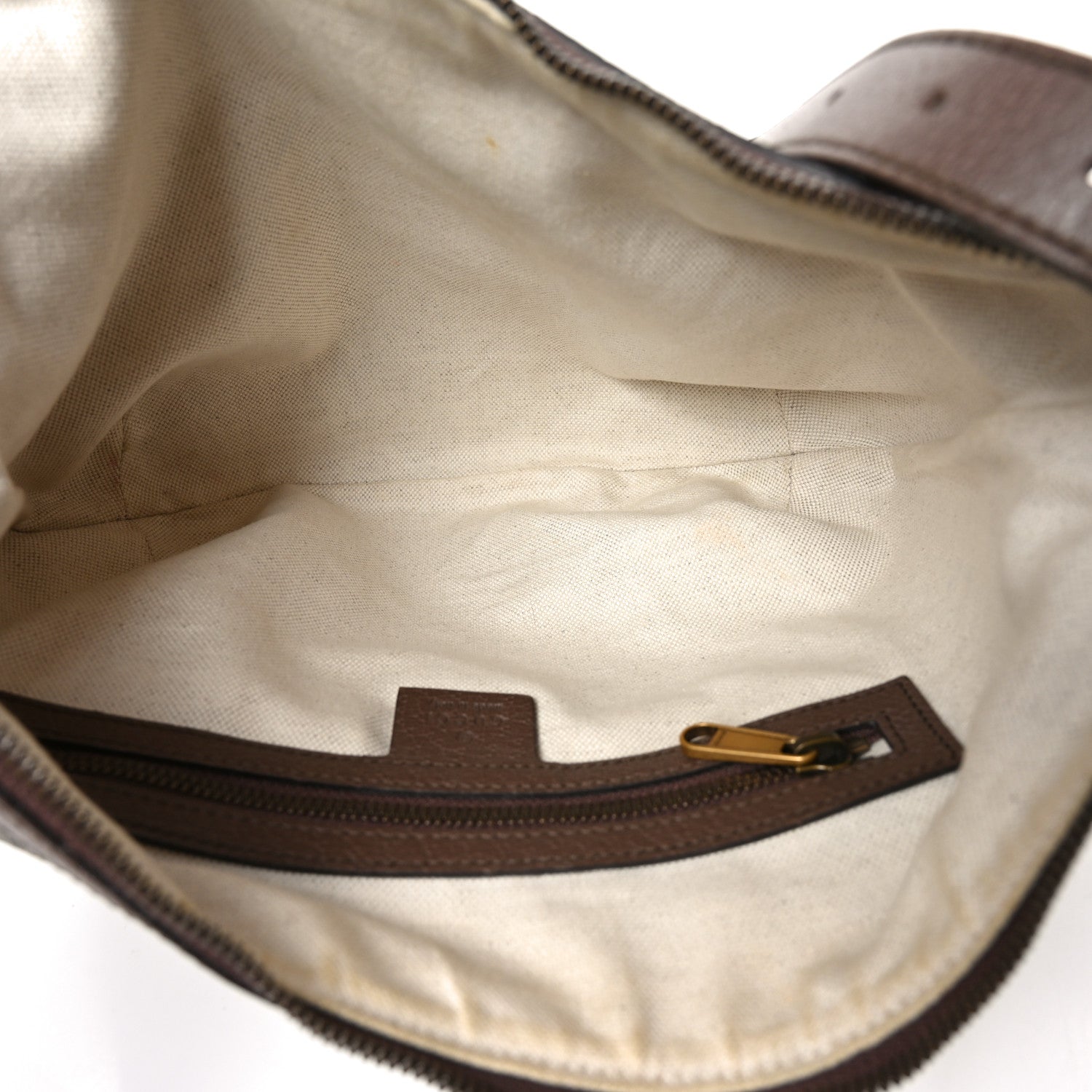 Gucci GG Supreme Monogram Web Small Ophidia Half Moon Hobo Brown 5 of 10