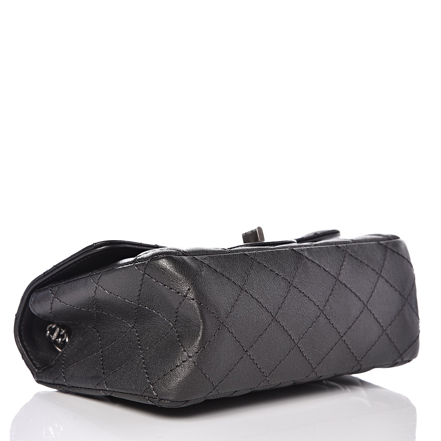 Chanel Sheepskin Quilted 2.55 Reissue Mini Flap Dark Grey 3 of 10
