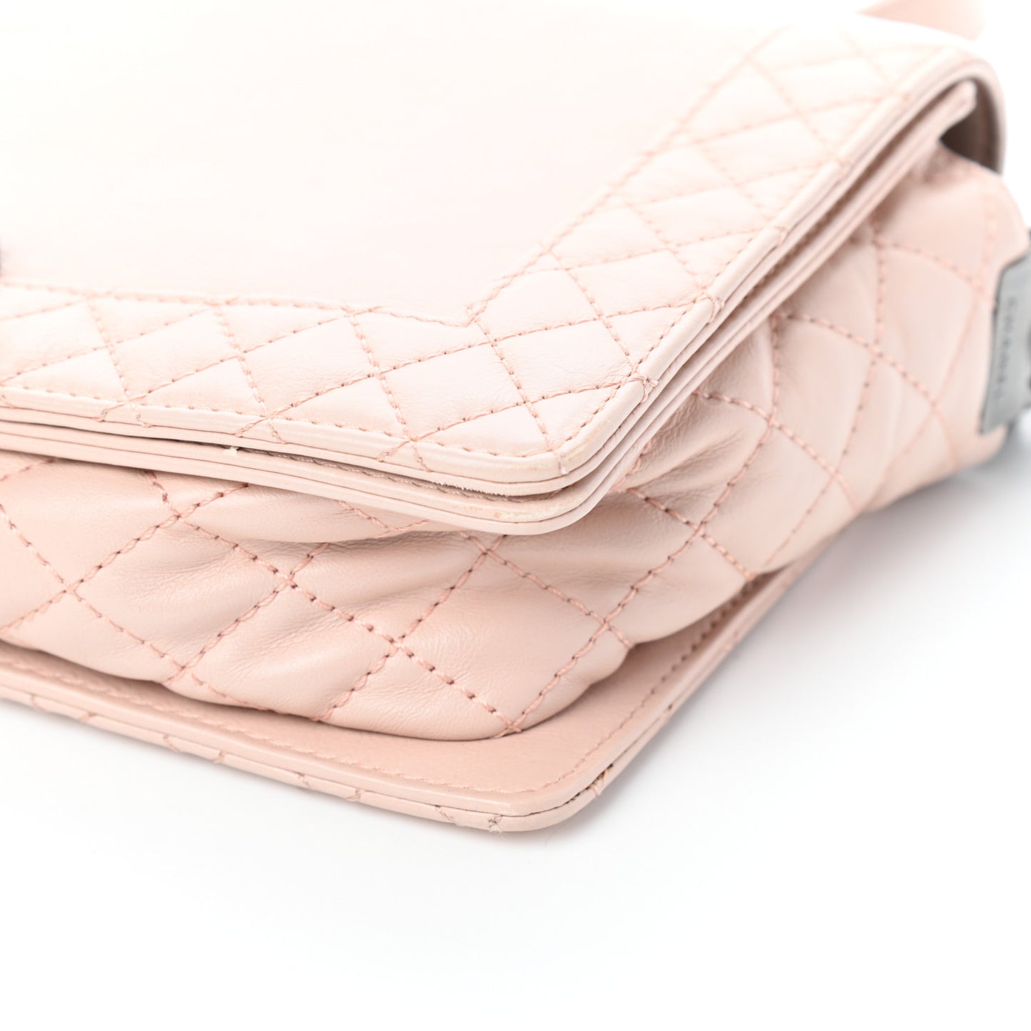 Calfskin New Medium Boy Reverso Flap Light Pink