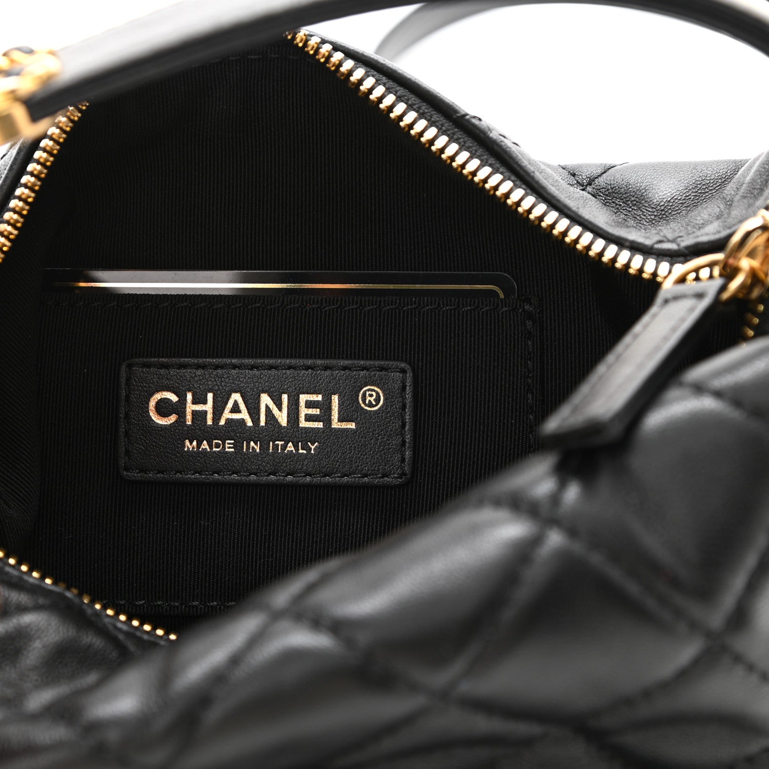 Chanel Lambskin Quilted Small Perfect Meeting Hobo Black 6 of 11