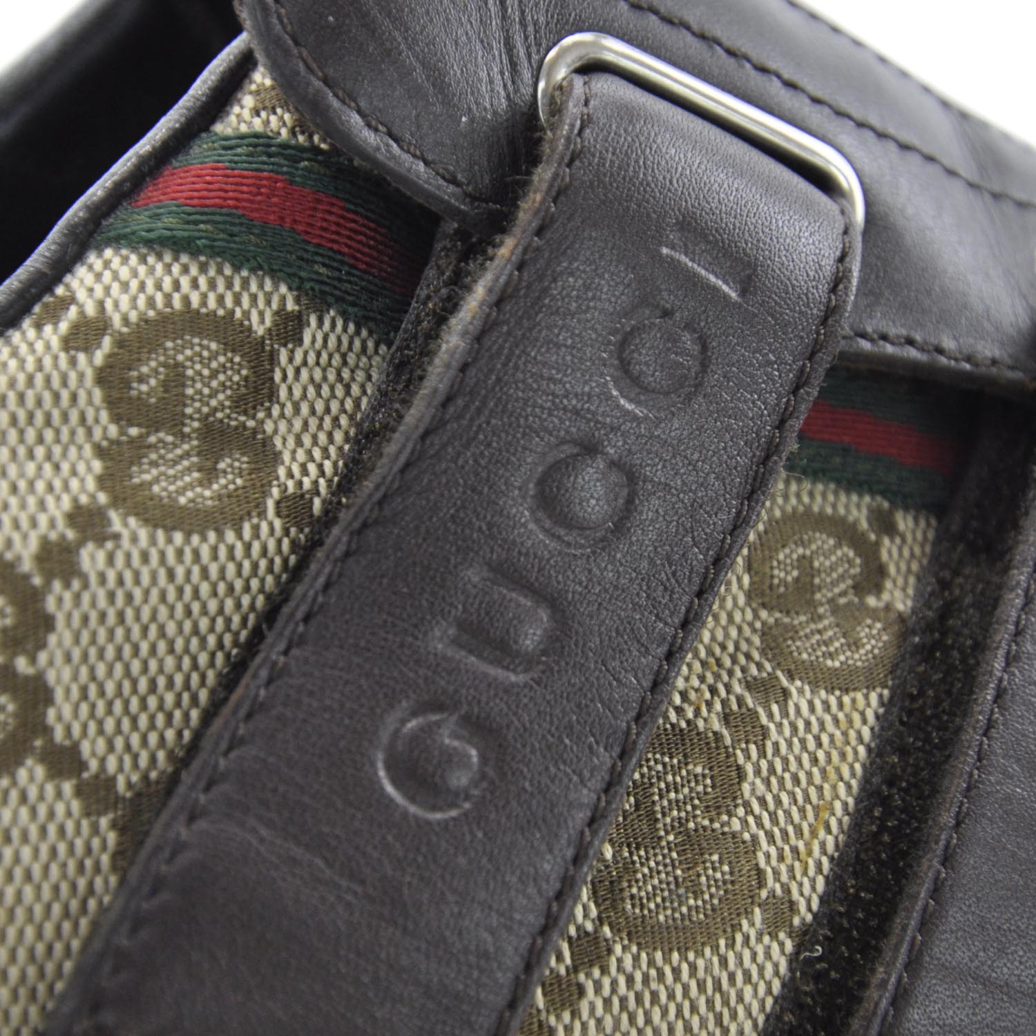 Gucci Monogram Velcro Sneakers 7 Ebony 6 of 7