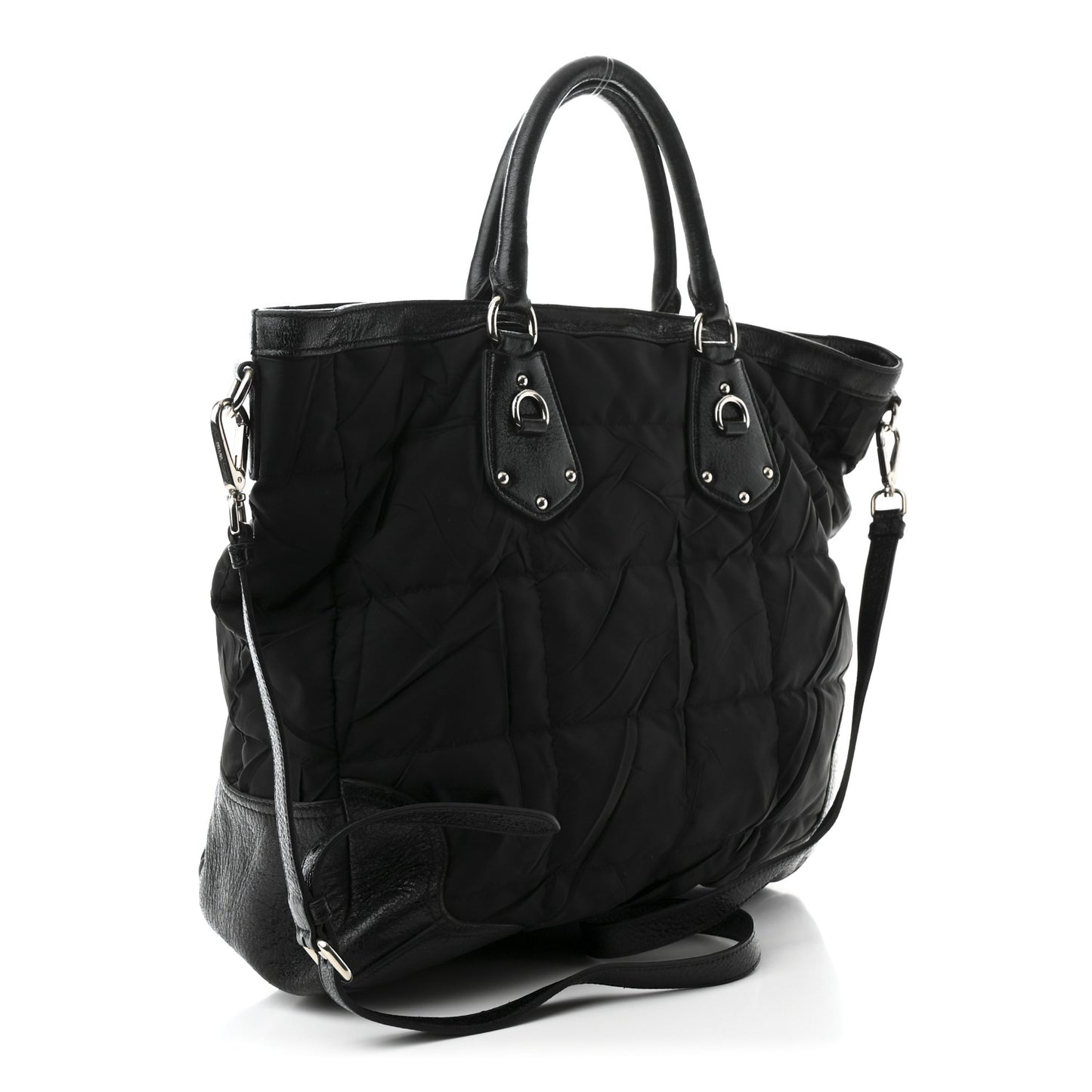 Tessuto Nylon Cervo Lux 24H Tote Black